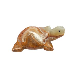 Multi Green Onyx Hand Carved Marble Turtle 4" (11cm) Multi Green Onyx Hand Carved Marble Turtle 4" (11cm)