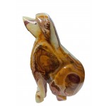 Multi Green Onyx Hand Carved Marble Dog 150cm (1.200kg)