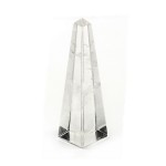 Clear Crystal Polished Obelisk Carving 4 - 5cm - 1 Pcs
