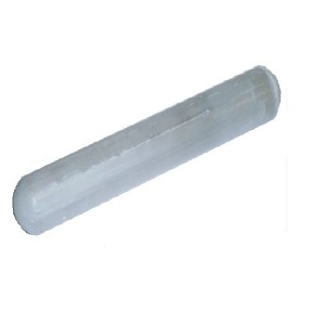 Selenite Wand Round/Round 15cm - 1 Pc