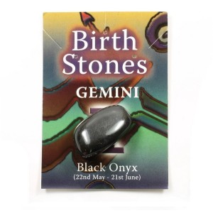 Birthstone Gemini (Black Onyx)