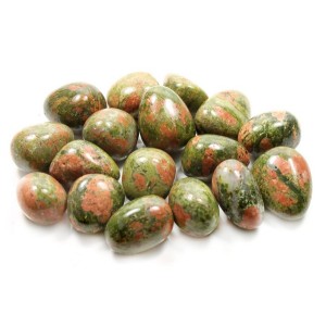 Unakite Tumbled Stone 20-30mm  (500g)