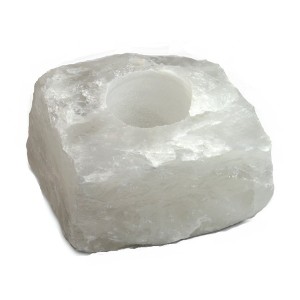 Rock Crystal (Clear Quartz) Rough Tealight Holder (B - Grade)