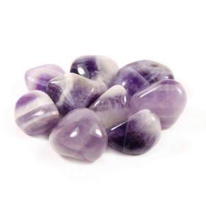 Amethyst Chevron Tumbled 20-30mm (500g) India Amethyst Chevron Tumbled 20-30mm (500g) India