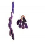 Agate Wind Chime Large Purple