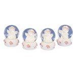 Angel with Roses in Snow Globe 2473 - 12 Pcs