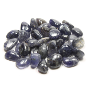 Iolite Tumbled Stone 20-30mm (250g) B Grade