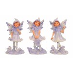 Purple Fairy Standing H: 13 x W: 7.5cm 5449 - 3 Pcs