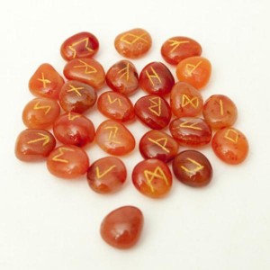 Carnelian Rune Stones 15-20mm