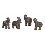 Elephant With Diamante H:10 x W:9cm 6329 - 4 Pcs