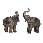 Elephant with Diamante H:14.5-16 x W:13cm 6330 - 2 Pcs