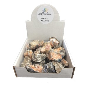 Apatite in Matrix Counter Display Box Apatite in Matrix Counter Display Box