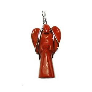 Red Jasper Angel Pendant Wire Wrap