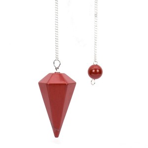 Jasper Red Pendulum Faceted 35-40mm