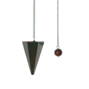 Bloodstone Pendulum Faceted 35-40mm Bloodstone Pendulum Faceted 35-40mm