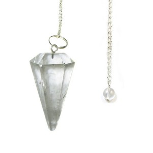Clear Quartz Pendulum Faceted 35-40mm