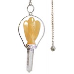 Golden Quartz Angel Pendulum