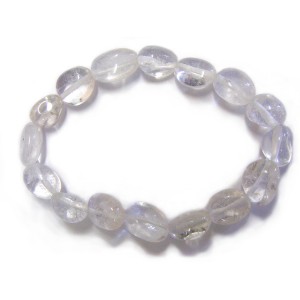 Clear Quartz (Nuggets) Tumbled Stone Stretch Bracelet