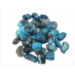 Agate Teal Banded T/ Stone 20-30mm (500g)