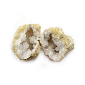 Moroccan Geodes White Quartz Size 1-2 (1 Pair)