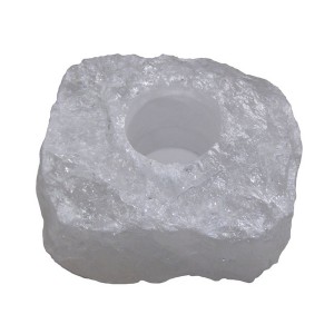 White Snow Quartz Rough Tealight Holder (B - Grade)