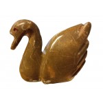 Marble (Chocolate) Hand Carved Swan 4'' - 1 Pcs