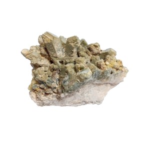 Chlorinated & Lemurian Quartz Cluster Point Wt:318g