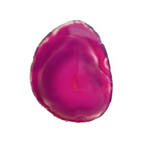 Agate Mobile Phone Holder Silver Edge - Purple