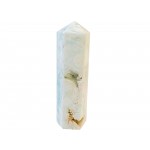 Calcite Carribean Obelisk 6 Sided Tower Point H: 12.5 x W: 4cm (305g)