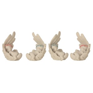 Baby Angel Lying in Wing H:8.5 x W:6cm 5458 - 4 Pcs