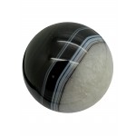 Agate Black Banded Sphere 50mm - 1 Pcs