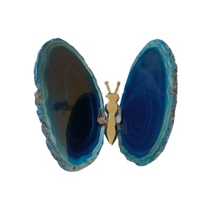 Agate Butterfly Teal (Smooth Body)