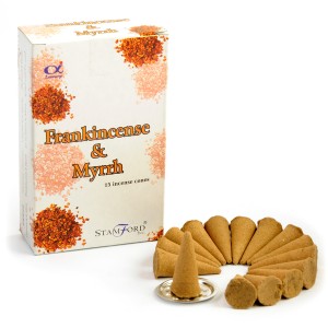 Frankincense & Myrrh Cones (12 Pks) Stamford