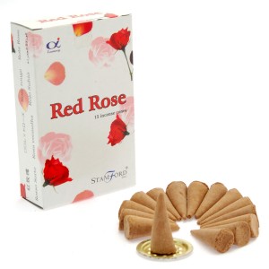 Red Rose Incense Cones (12 Pks) Stamford