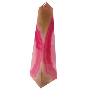 Agate Tower Polished Pink 17-18cm