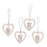 Angel Heart Crystal Hanger H:6 x W:5.5cm 8346 - 12 Pcs