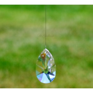 Almond 76mm Crystal on Wire (7A)