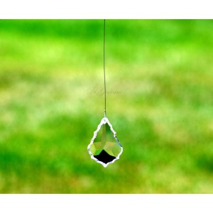 Leaf 50mm Crystal on Wire (8A)