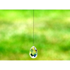 Pear 38mm Crystal on Wire (22A)