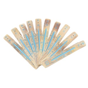 Ash Catcher Incense Holder 25cm Design (Whitewash) ASHWD6066 - 10 Pcs