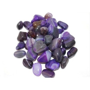 Agate Purple Banded T/Stone 10-20mm (500g)