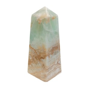 Calcite Carribean Blue Tower H: 8 x W: 4cm Wt:215g Calcite Carribean Blue Tower H: 8 x W: 4cm Wt:215g
