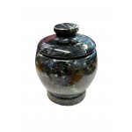 Black Zebra Granite Marble Trinket Pot (Small)