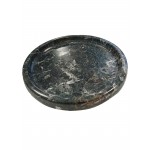 Black Zebra Granite Hand Carved Sage Smudge Fireproof Plate 15cm