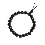 Hematite Buddha 8mm Ball Bracelet 52mm (Non-Magnetic)