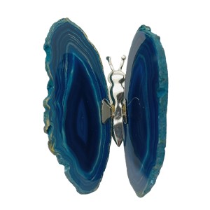 Agate Butterfly Blue (Smooth Body)