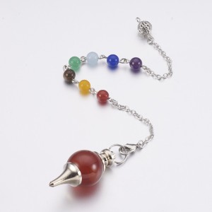 Carnelian Chakra Ball Pendulum / Bracelet