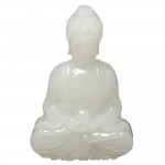 Jade Carved Mahavairocana Buddha H:62 x W:42mm