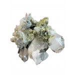 Chlorinated Quartz with Epidote Cluster Point 20-60mm (500g)