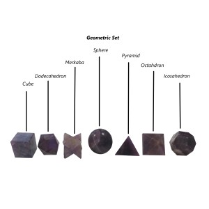 Amethyst Platonic Sacred Geometry Set 7 Pc Amethyst Platonic Sacred Geometry Set 7 Pc